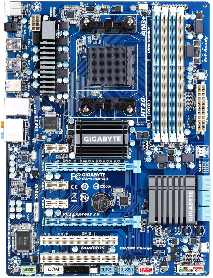 Gigabyte ga 970a d3 какой процессор